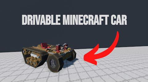 How To Build A Working Minecraft Car With Trackwork - VS Clockwork + Create Mod