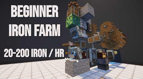 Beginner Iron Farm Tutorial For Create 6.0 - No Brass