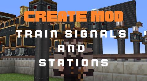 Create Mod - Guide To Train Signals And Stations - Minecraft 1.18.2