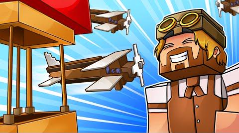 Fly With Airplanes And Hot Air Balloons In Minecraft 1.18 - Create Mod With Clockwork