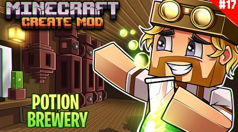 How To Build A Potion Brewery With The Create Mod - Day 17