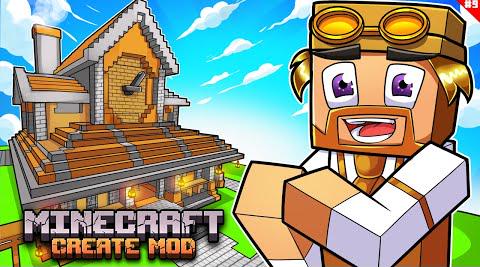 How To Build A Town Hall With A Create Mod Clock Tower - Day 9 - 30 Day Challenge