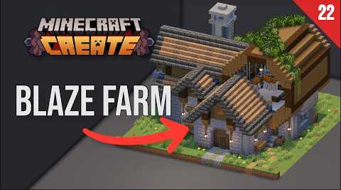 How To Build A Blaze Rod Farm With Create - Day 22