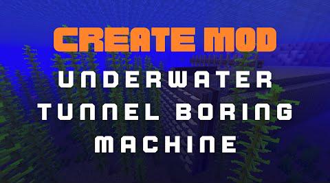 Dual Train Track Underwater Tunnel Boring Machine - Create Mod - With Schematic